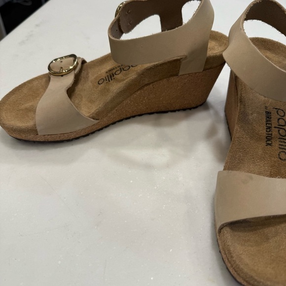 Birkenstock Papillio Soley Leather Wedge Sandals Size US 6-6.5 EU 37 BRAND NEW - Picture 10 of 15